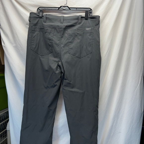 Eddie Bauer Fleece Lined‎ Tech Pants Water Resistant Charcoal Gray 36x34 - Picture 1 of 7